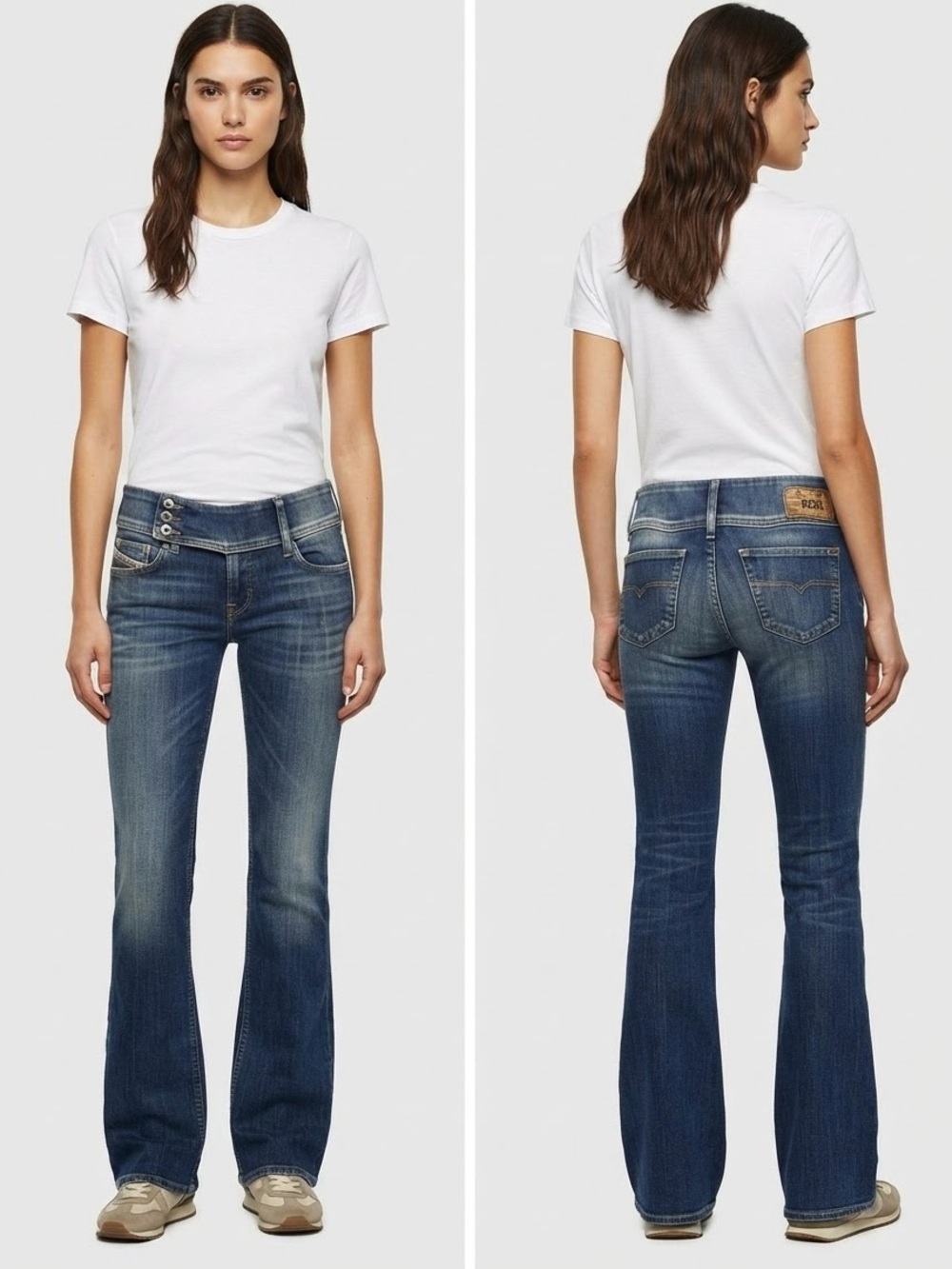 Diesel Women's Dark Blue Flare Jeans